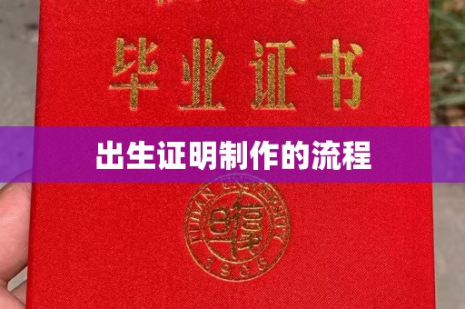 锡山出生证明制作的流程